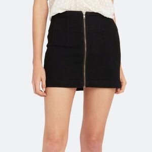 Free People Zip Up Mini Skirt
